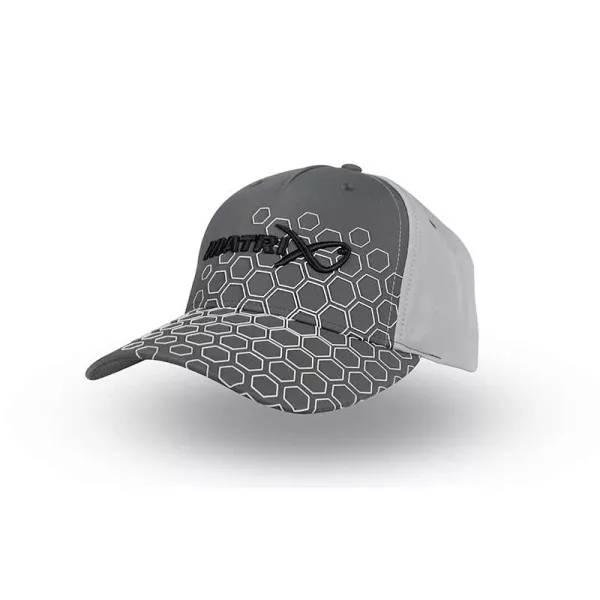 Matrix Hex Print Siva Baseball Kapa