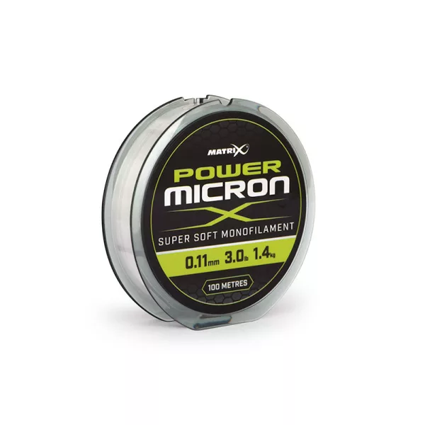 Matrix Power Micron X 0.11mm - 3.0lb 100m Monofilna struna