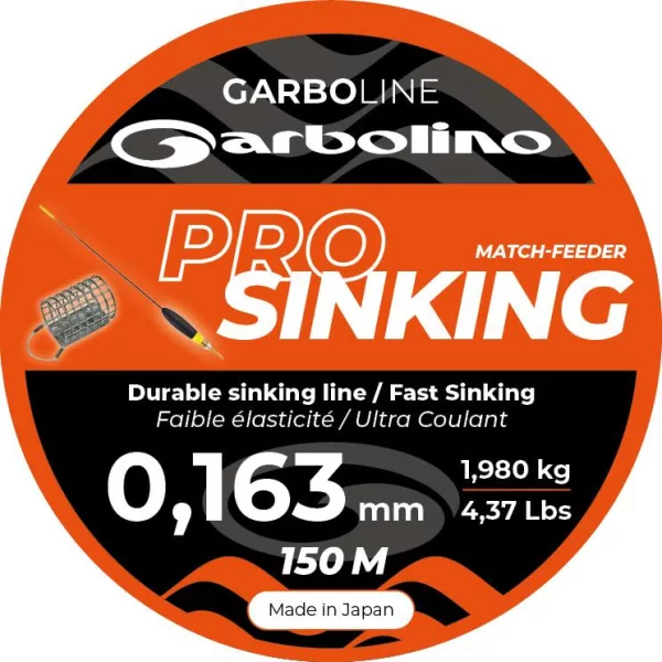 Garbolino Garboline Pro Sinking 0,163mm 150m Monofil Glavna struna