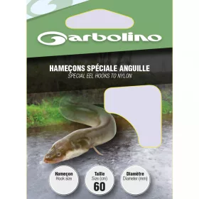   Garbolino - SPECIAL EEL L26 H6 - Monofilna predvezana udica - Predvezana udica - Udica s brkom, Udica s pločicom