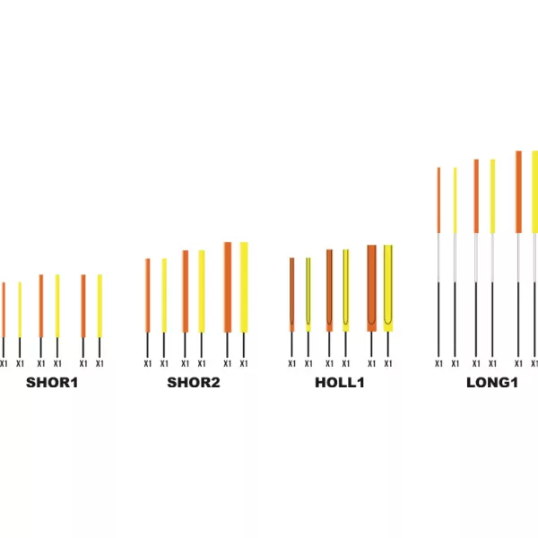 Garbolino WAGGLER COMPETITION SP W13 - CARBON set šupljih antena /3-4-5 mm/