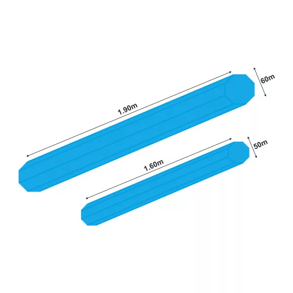 GARBOLINO TUBE PROTECTION OCTOGONAL ANTI-UV transportna cijev 1,90m x 60mm