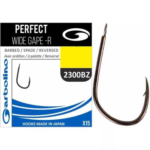 Garbolino Perfect Wide Gape-R 2300BZ 18 Ribastih Udica za Šarana s Bodljom