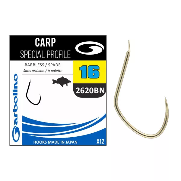 Garbolino Carp Special Profile 2620BN 16 s pločicom, udica za feeder bez brade 14 kom