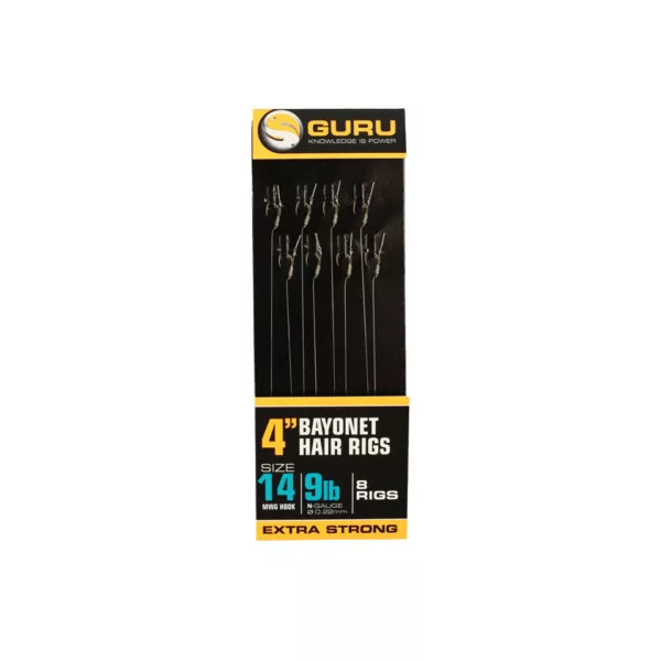 Guru Bayonet Ready Rigs 4 unaprijed vezana udica - 10 cm - 16MWG - 9lb - 0,19mm