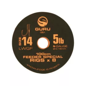 Guru LWGF Feeder Special Rig - 100cm - udica veličine 12