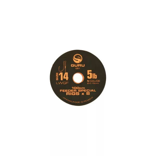 Guru LWGF Feeder Special Rig predvezana udica - 100cm - 20