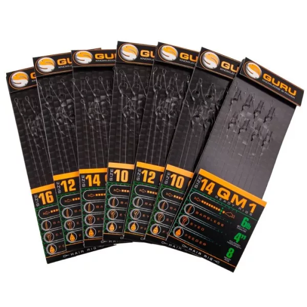GURU QM1 STANDARD HAIR READY RIGS 4 Size predvezana QM1 udica 14 (0.19mm)
