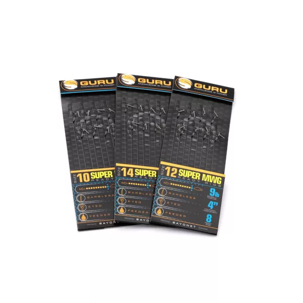 Guru SMWG Bayonet Rig 16 Bezbodna, monofilna predvezana udica s ušicom 8 kom