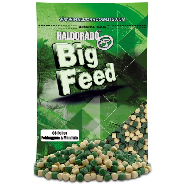 Haldorádó Big Feed C6 Pellet Češnjak-badem 700gr 6mm Pelet za hranjenje