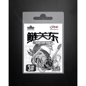   Handing Silver Carp 3 Lapkás, Szakállas Busázó Horog 10db