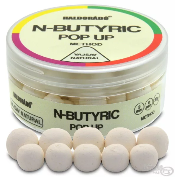 Haldorádó N-Butyric Pop Up Method 9, 11 mm - Maslačna kiselina Natural