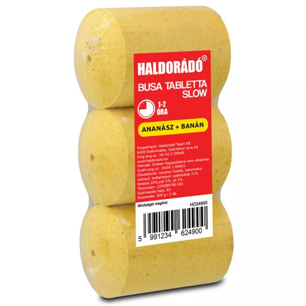 Haldorádó Tableta za tolstolobika Slow Ananas-Banana 3kom/pakiranje