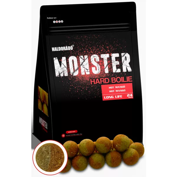 Haldorádó Monster Hard Boilie Vrući Mango 700gr 24mm Bojle