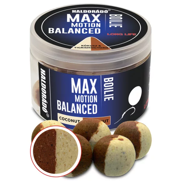 Haldorádó Max Motion Boilie Balanced Kokos-tigrov orah 70gr 20mm Boilie