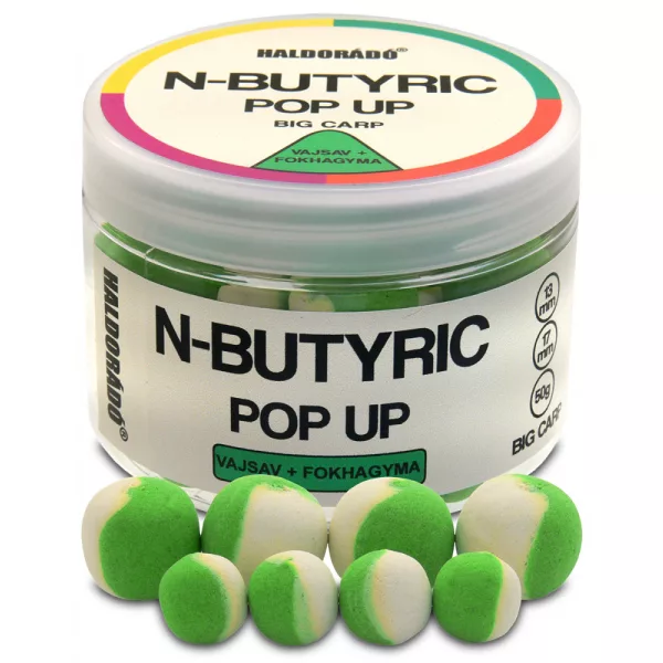 Haldorádó N-Butyric Pop Up Big Carp Maslačna Kiselina-Češnjak 50gr 13-17mm