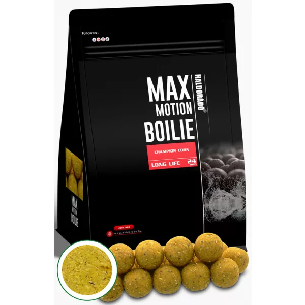 Haldorádó Max Motion Bojla Long Life Champion Corn 800gr 24mm Bojla