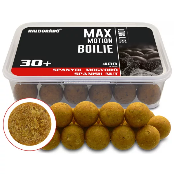 Haldorádó Max Motion Boilie Long Life Španjolski kikiriki 400gr 30mm Boilie