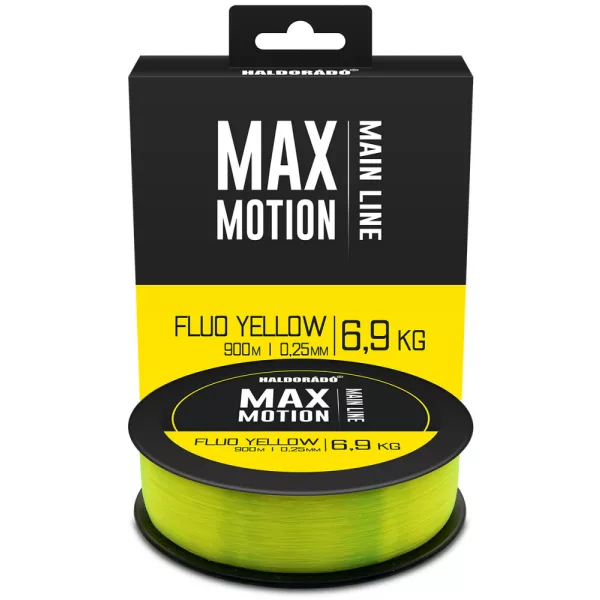 Haldorádó Max Motion 0,25mm 900m Monofil glavna struna - Fluo Žuta