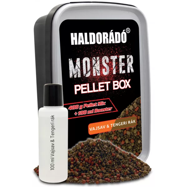 Haldorádó Monster Maslačna kiselina-Morski rak 400gr 2-3-4mm Kutija za pelete