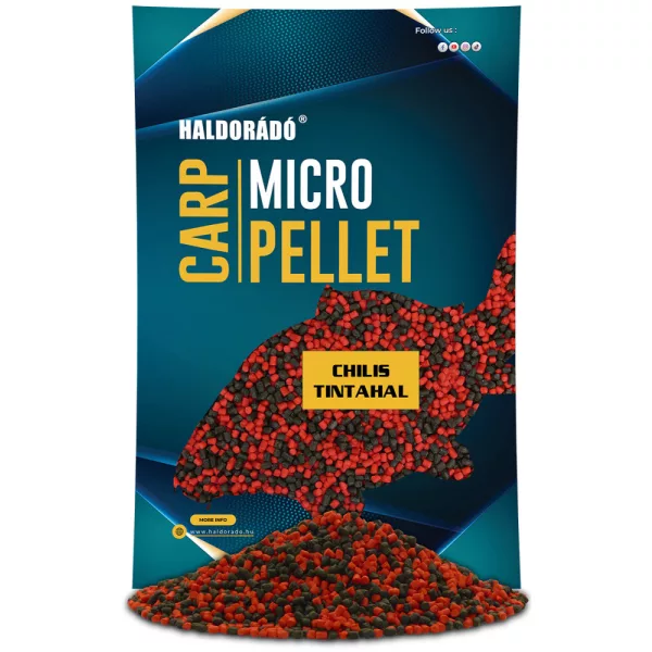 Haldorádó Carp Micro Pellet Čili lignja 600gr 3mm Pelet za hranjenje