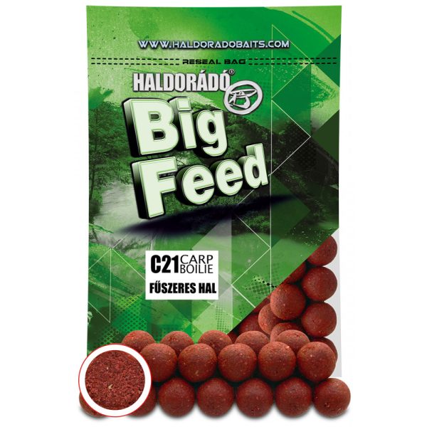 Haldorádó Big Feed C21 Bojla Začinjena riba 700gr 24mm Bojla