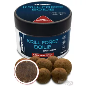   Haldorádó Krill Force Boilie Hard Hook Wafter 24, 30 mm Krill Ljuto začinjeni Mamčani Bojli 100gr