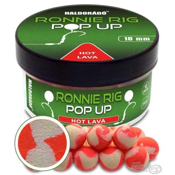 Haldorádó Ronnie Rig Pop Up Hot Lava 10 mm Boila za mamac 30gr