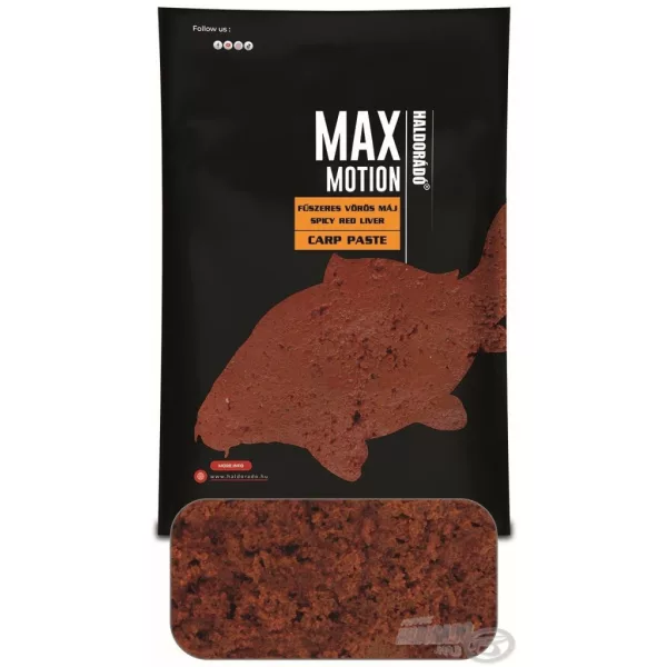 Haldorádó Max Motion Carp Paste Začinjena Crvena Jetra Pasta 600gr
