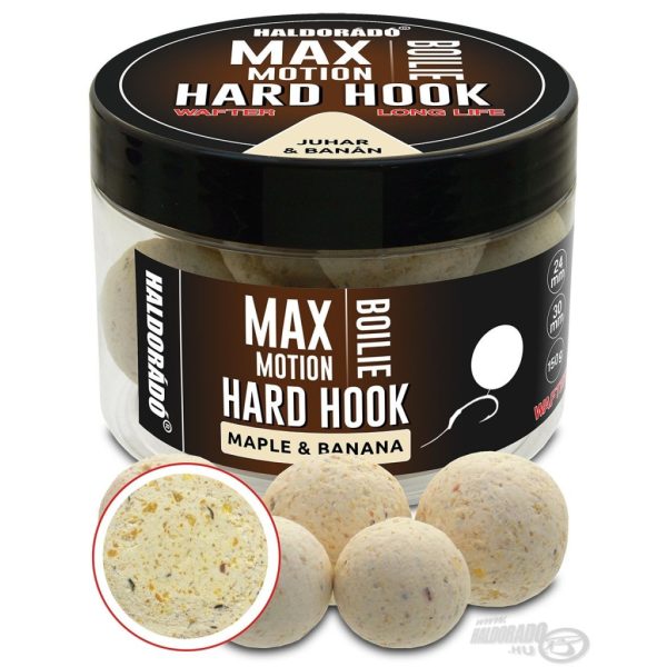 Haldorádó Max Motion Boilie Hard Hook Wafter 24, 30mm Javor-Banana Mamac Bojli 150gr