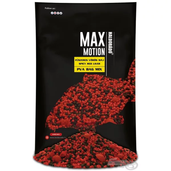 Haldorádó Max Motion PVA Bag Mix Začinjena Crvena Jetra 600gr