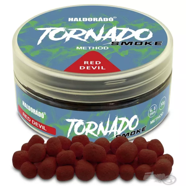 Haldorádó Tornado Smoke Method 6, 8mm Red Devil Pelete 30gr