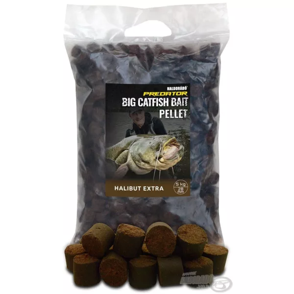 Haldorádó Catfish Bait Pellet 28mm Halibut Extra Pelet za somove 5kg