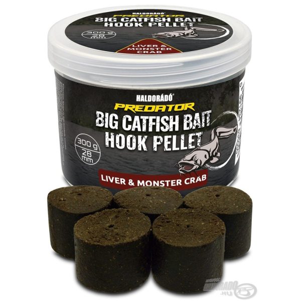 Haldorádó Catfish Bait Hook Pellet 28mm Liver-Monster Crab Bušeni pelet za udice 300gr