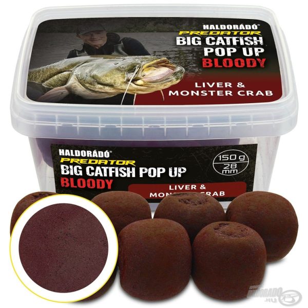 Haldorádó Catfish Pop Up 28mm Bloody Liver-Monster Crab Mamac za soma 200gr