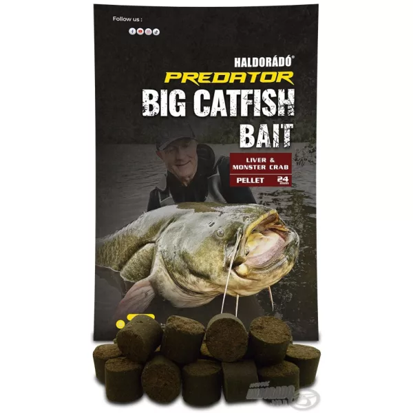 Haldorádó Catfish Bait Pellet 24mm Jetra-Monster Crab Peleti za soma 1kg
