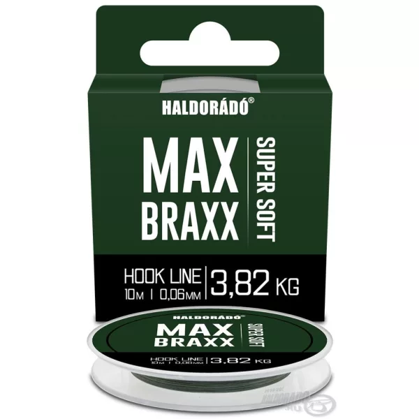 Haldorádó Max Braxx Super Soft Hook Line 0,06mm 10m Pletena Predvezna Strana