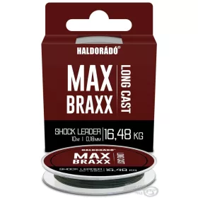   Haldorádó Max Braxx Long Cast Shock Leader 0,18mm 10m Pletena Predvezna Strana