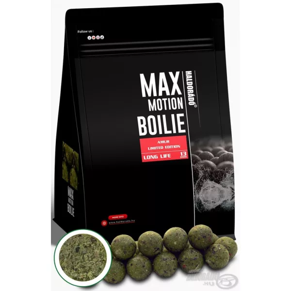 Haldorádó Max Motion Boilie Long Life 13mm Limited Edition Amur Bojla za hranjenje 800gr
