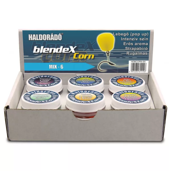 Haldorádó BlendexCorn Mješavina-6 /6 okusa u jednoj kutiji 10mm gumeni kukuruz