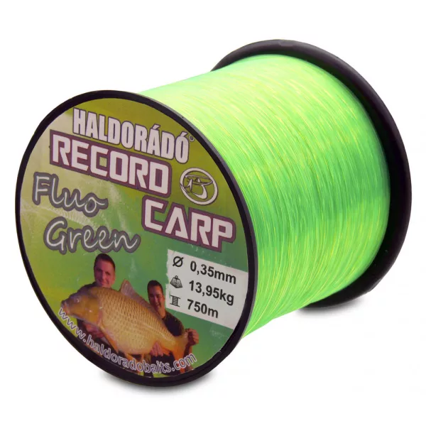 Haldorádó Record Šaran Fluo Zelena 0,35mm 750m Monofilna Glavna struna