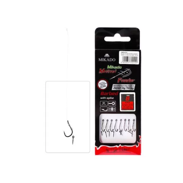 Mikado Method Feeder FC S trnom za mamac 12 S ušicom, Bodljikava Predvezana Udica 8 kom