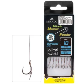   Mikado Method Feeder MF13 S trnom za mamac 8 S ušicom, Bodljikava Predvezana Udica 8 kom