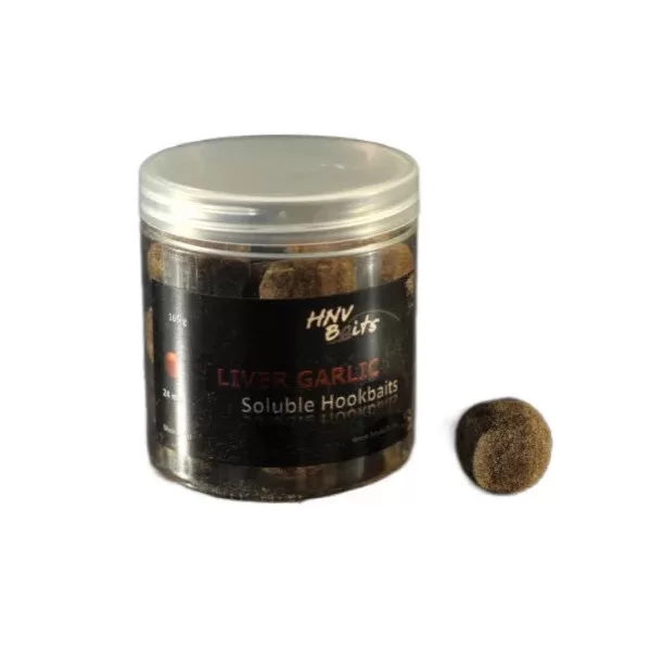 HNV Baits Liver Garlic Soluble Big Balls Hookbaits 30mm Topljivi mamac za udicu 165gr