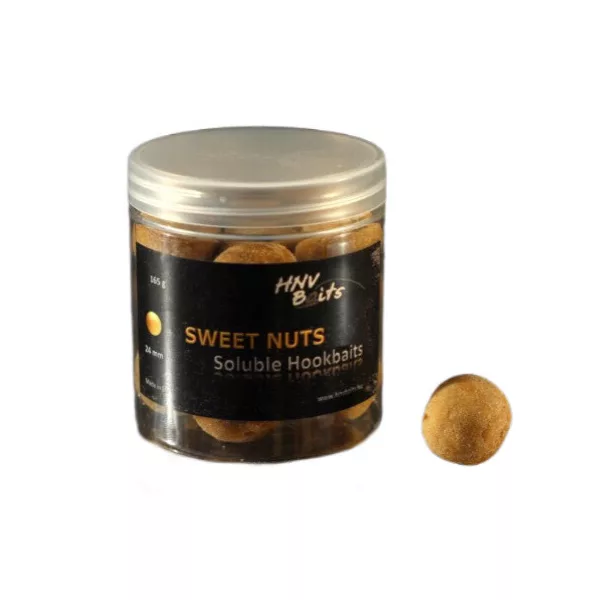 HNV Baits Sweet Nuts Soluble Hookbaits 24mm Topiva udica mamac 165gr