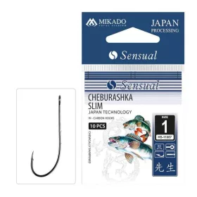   Mikado Cheburashka Slim 1/0 Jednokraka udica za grabežljivce s ušicom i bodljom 10 kom.