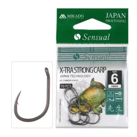   Mikado Xtra Strong Carp 14 Udica za šarana s ušicom i bradom 10db
