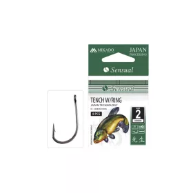   Mikado Sensual Tench W/Ring 8 Udica s ušicom, bradata za deverike 10 kom