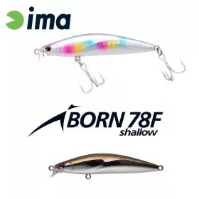 Ima iBorn 78F Shallow 7,8cm 8,5gr 008 Haku Wobbler