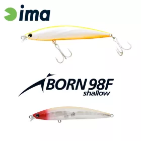   Ima iBorn 98F Shallow 9,8cm 13gr 017 Classical Red Head Wobbler